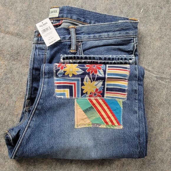 Todd Snyder Slim Fit Patched American Selvedge Denim Jeans 36x32 - Picture 16 of 16